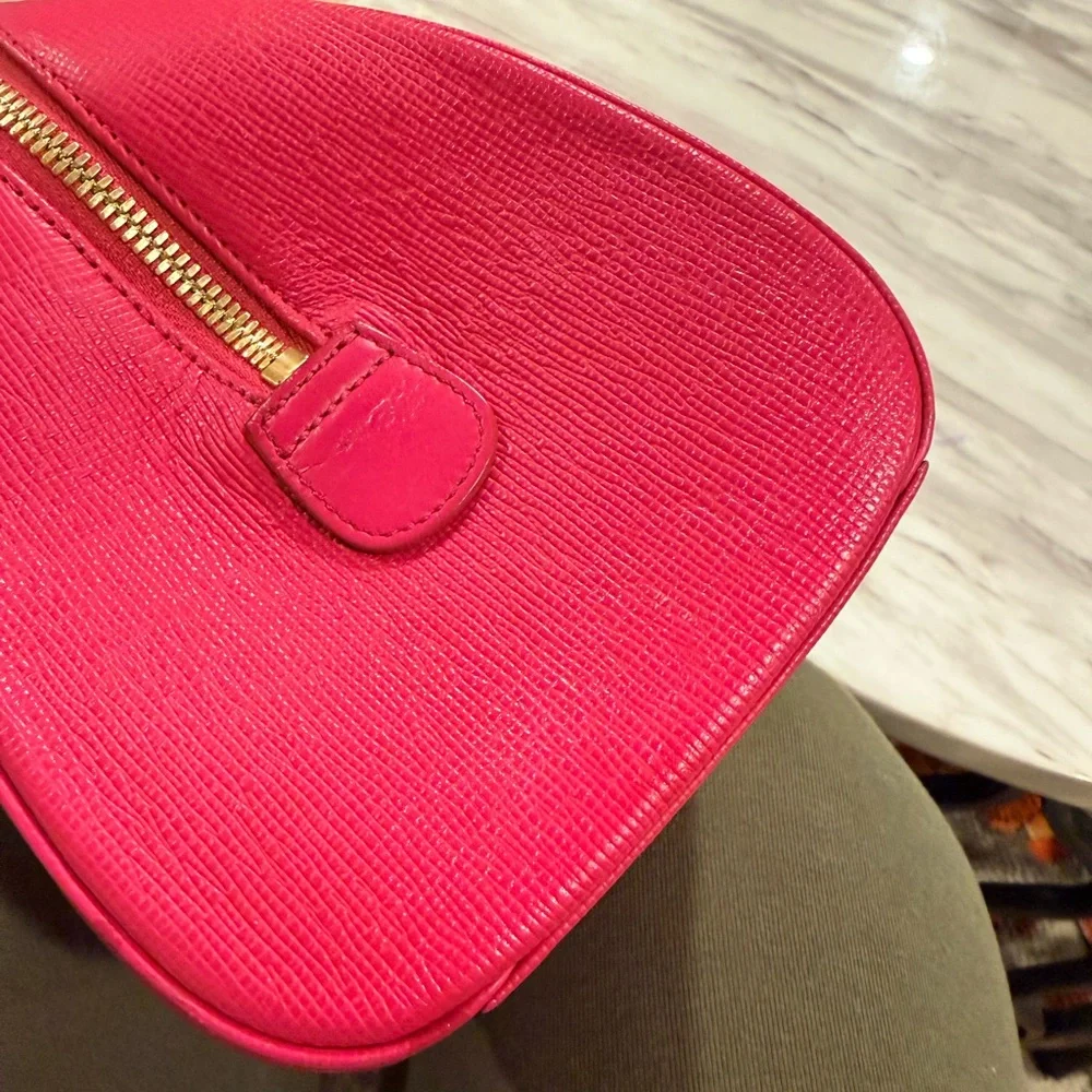 MCM Hot Pink Leather Dome Satchel with Matching Wallet - Picture 6 of 16